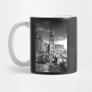 Durham City Centre Black And White Mug